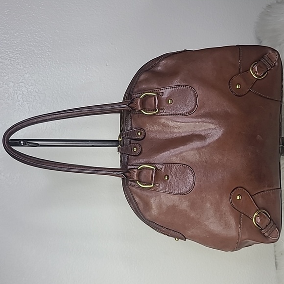 Banana Republic Handbags - Banana Republic Purse Brown Leather Designer Handbags Double Shoulder Strap Fall
